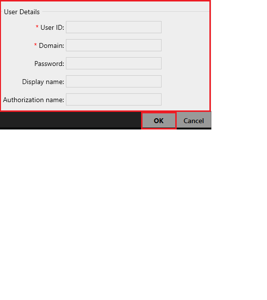  Fill out User Details