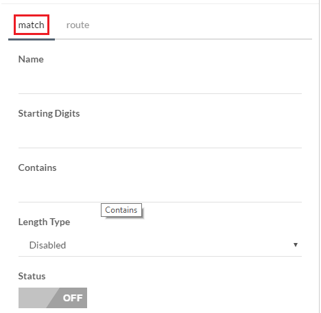 Routing Rule Settings