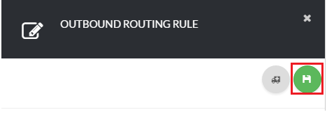 Routing Rule Settings