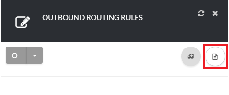 Routing Rule Settings