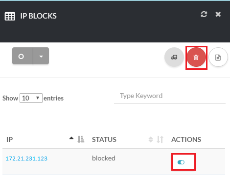 Unblock IP