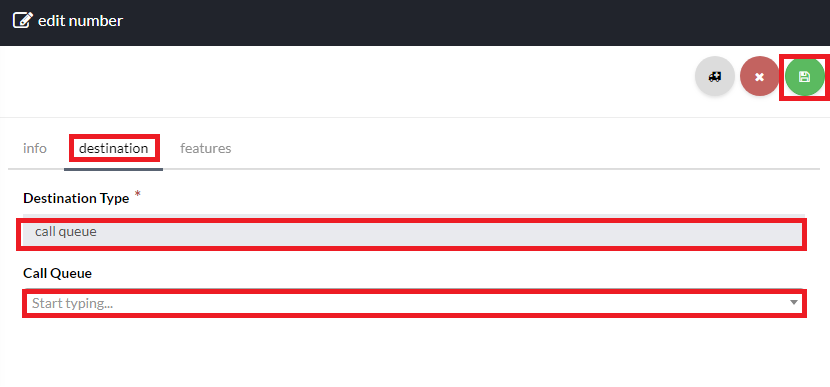 Routing Rule Settings