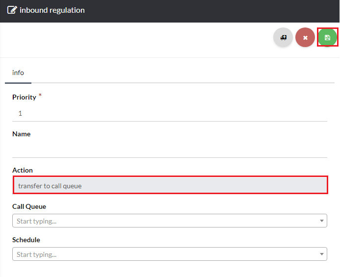 Routing Rule Settings