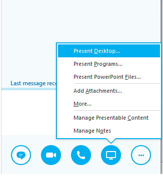 video on how to share screen skype for business